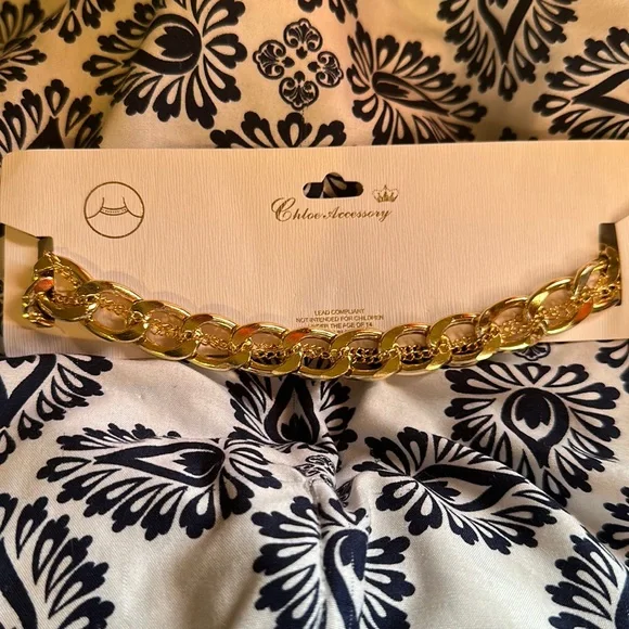 Chloe’s Accessory Gold Necklace Lead compliant NEW - Picture 1 of 9